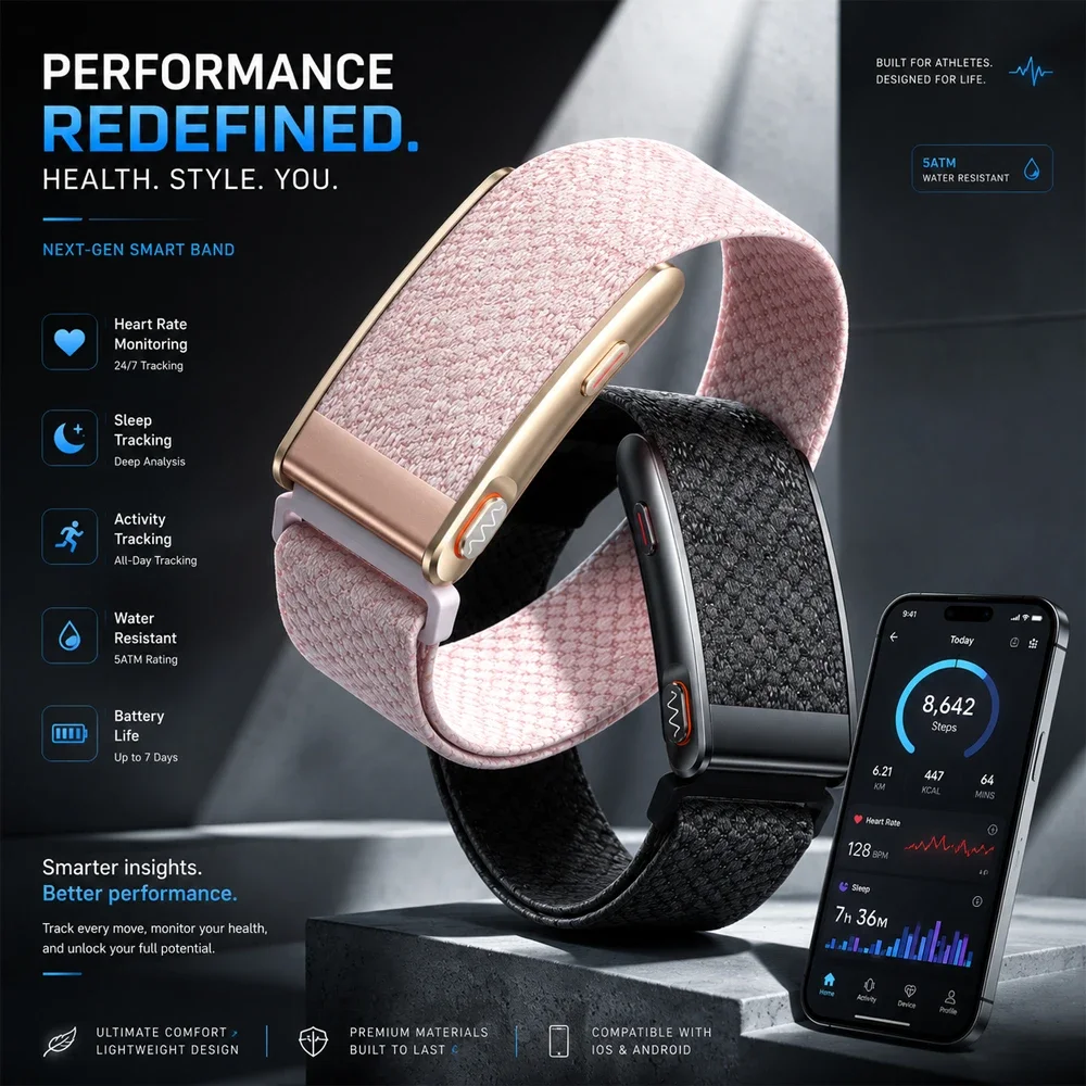 Nowy Bezszkieletowy Smartwatch – Health Wellness Activities recenzja i cena