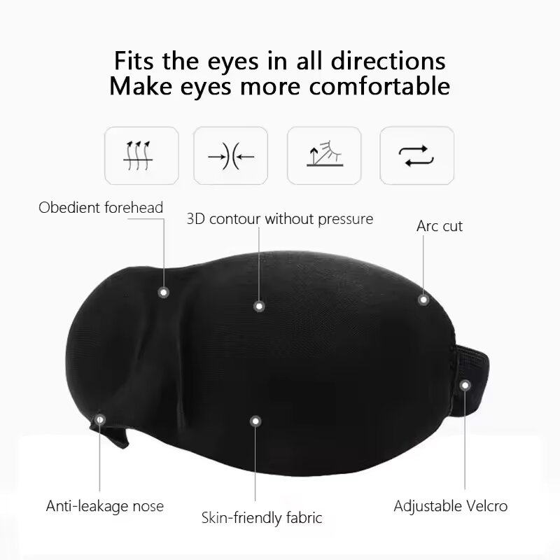 Maska na oczy do spania 3D, pr – Sleep Eye Mask 3D recenzja i cena