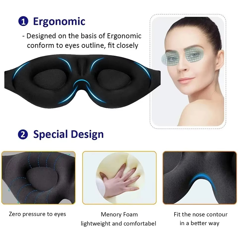 Maska do spania z pianki memor – Sleep Eye Mask 3D recenzja i cena